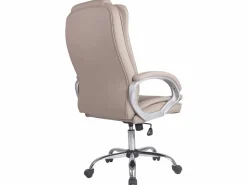 Best Sillón de Oficina Karen elevable y reclinable, Piel sintética, Color Taupe Silla De Oficina