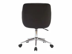 Best Sillón de oficina moderno negro con madera oscura SANDRO Silla De Escritorio