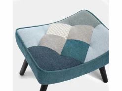 Discount Sillón de orejas, sillón de relajación, sillón, sillón de orejas de patchwork con taburete, sillón de lectura Sillón De Piel
