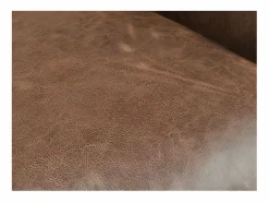 Online LINEA SOFA Sillón de piel de becerro en color marrón EDOUARD Marru00f3n chocolate