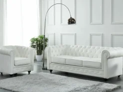 Online Sillón de piel de búfalo CHESTERFIELD Sillón|Sillón De Piel