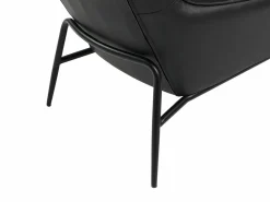 Clearance Sillón de piel de búfalo estilo contemporáneo DINNIA Sillón De Piel