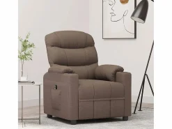 Sillón de relax | Silla | Sillón reclinable eléctrico tela gris taupé SHL7288
