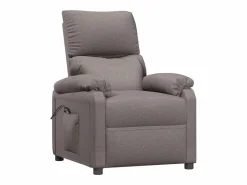 Online Sillón de relax | Silla | Sillón reclinable eléctrico tela gris taupé SHL3792 Topo