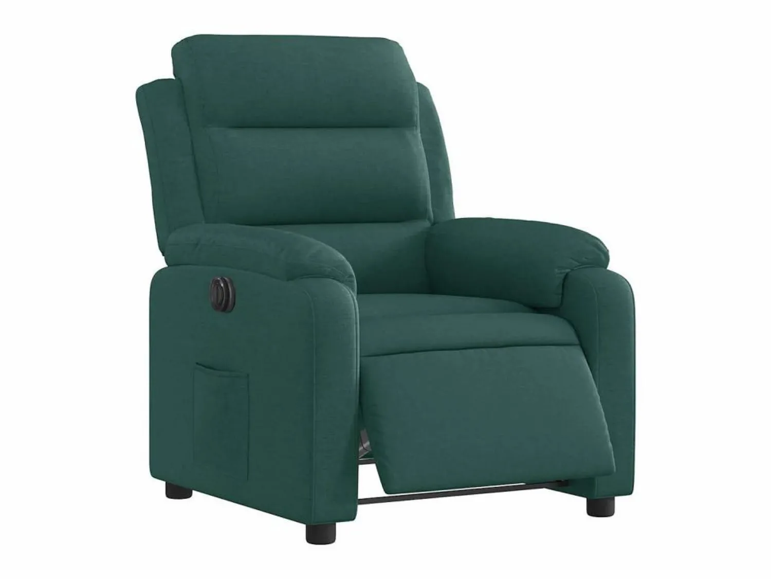Outlet Sillón de relax | Silla | Sillón reclinable eléctrico tela verde oscuro SHL4714 Verde pino