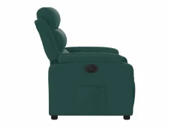 Outlet Sillón de relax | Silla | Sillón reclinable eléctrico tela verde oscuro SHL4714 Verde pino