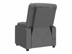 Clearance Sillón de relax | Silla | Sillón reclinable eléctrico de cuero sintético SHL8075 Gris