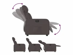 Discount Sillón de relax | Silla | Sillón reclinable eléctrico tela marrón oscuro SHL3804 Marru00f3n