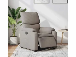 Sillón de relax | Silla | Sillón reclinable eléctrico tela gris taupé SHL8152