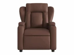 Sillón de relax | Silla | Sillón reclinable eléctrico de cuero sintético marrón SHL7229