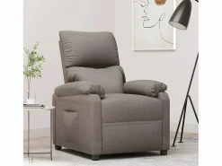 New Sillón de relax | Silla | Sillón reclinable de tela gris taupe SHL3599 Sillón Relax