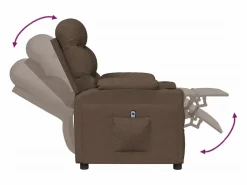 Sale Sillón de relax | Silla | Sillón reclinable eléctrico de tela marrón SHL7623 Sillón Relax