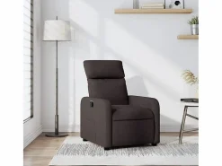 Online Sillón de relax | Silla | Sillón reclinable de tela marrón oscuro SHL6057 Marru00f3n