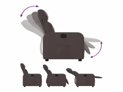Online Sillón de relax | Silla | Sillón reclinable de tela marrón oscuro SHL6057 Marru00f3n