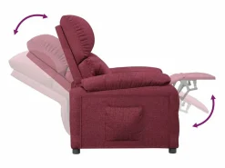 Discount Sillón de relax | Silla | Sillón reclinable de tela tinto SHL3570 Rojo