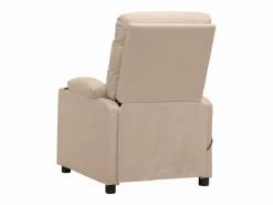 Discount Sillón de relax | Silla | Sillón reclinable eléctrico de tela SHL7365 Crema