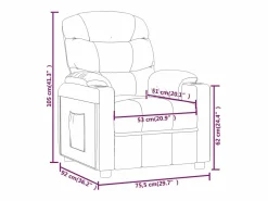 Sillón de relax | Silla | Sillón reclinable de tela tinto SHL8519