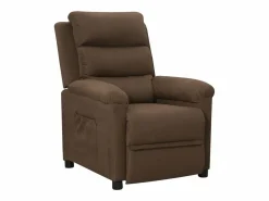 Sillón de relax | Silla | Sillón reclinable de tela marrón SHL6318