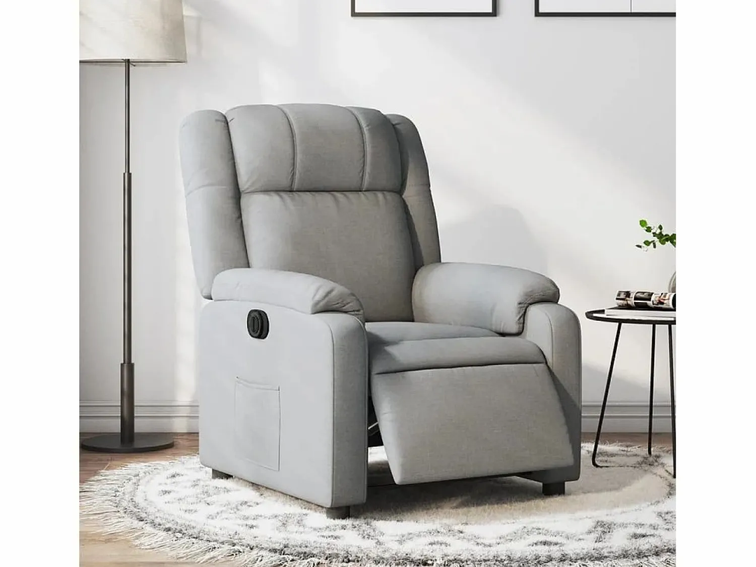 Sillón de relax | Silla | Sillón reclinable eléctrico tela claro SHL4075