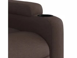 Sillón de relax | Silla | Sillón reclinable de tela marrón oscuro SHL2487
