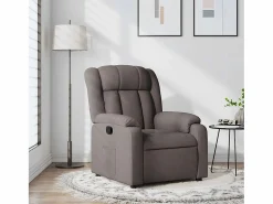 Best Sillón de relax | Silla | Sillón reclinable de tela gris taupe SHL8517 Sillón Relax