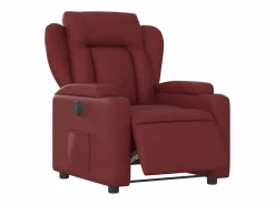 Hot Sillón de relax | Silla | Sillón reclinable eléctrico de cuero sintético tinto SHL2159 Sillón Relax
