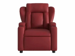 Hot Sillón de relax | Silla | Sillón reclinable eléctrico de cuero sintético tinto SHL2159 Sillón Relax