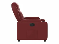 Hot Sillón de relax | Silla | Sillón reclinable eléctrico de cuero sintético tinto SHL2159 Sillón Relax