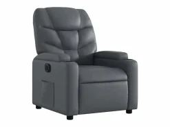 Sillón de relax | Silla | Sillón reclinable eléctrico de cuero sintético SHL2483 Gris