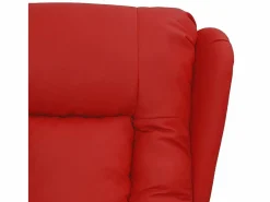 Outlet Sillón de relax | Silla | Sillón reclinable eléctrico de cuero sintético tinto SHL6335 Sillón Relax