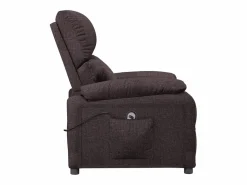 Best Sillón de relax | Silla | Sillón reclinable eléctrico tela marrón oscuro SHL5374 Sillón Relax