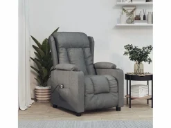 Sillón de relax | Silla | Sillón reclinable eléctrico de tela gris oscuro SHL8457