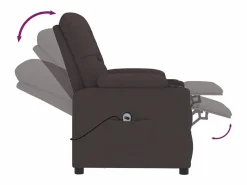 Clearance Sillón de relax | Silla | Sillón reclinable eléctrico tela marrón oscuro SHL5959 Sillón Relax