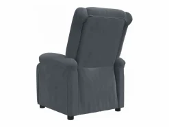 Sillón de relax | Silla | Sillón reclinable de terciopelo gris oscuro SHL8573