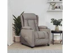 Sillón de relax | Silla | Sillón reclinable eléctrico tela gris taupé SHL4584