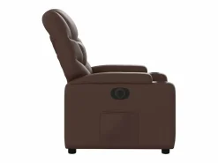 Discount Sillón de relax | Silla | Sillón reclinable eléctrico de cuero sintético marrón SHL2013 Marru00f3n