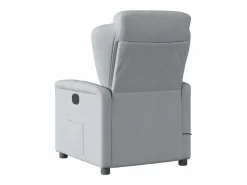 Sillón de relax | Sillón reclinable de masaje de tela claro SHL8240