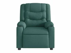 Outlet Sillón de relax | Sillón reclinable de masaje eléctrico tela verde oscuro SHL2840 Verde pino