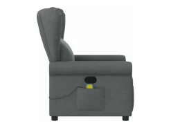 Sale Sillón de relax | Sillón reclinable de masaje de tela gris oscuro SHL9390 Sillón De Masaje
