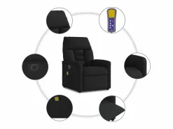 Sillón de relax | Sillón reclinable de masaje eléctrico tela SHL5819