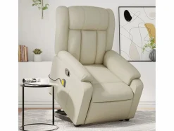 Sillón de relax | Sillón reclinable de masaje de pie cuero artificial color SHL6735