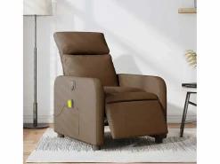 Outlet Sillón de relax | Sillón reclinable de masaje eléctrico tela marrón SHL9236 Sillón De Masaje