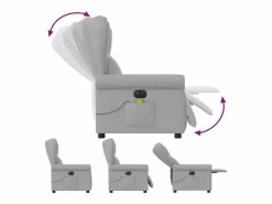 Sillón de relax | Sillón reclinable de masaje eléctrico tela nube SHL6141