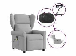 Sillón de relax | Sillón reclinable de masaje eléctrico tela nube SHL6141