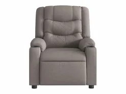 New Sillón de relax | Sillón reclinable de masaje eléctrico tela gris taupe SHL9314 Topo