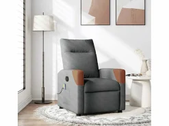 Clearance Sillón de relax | Sillón reclinable de masaje de tela gris oscuro SHL4404 Sillón De Masaje