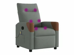 Clearance Sillón de relax | Sillón reclinable de masaje de tela gris oscuro SHL4404 Sillón De Masaje