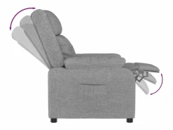 Sillón de relax | Sillón reclinable de tela claro SHL6956 Sillón Relax