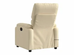 Sillón de relax | Sillón reclinable de masaje eléctrico tela color SHL6964 Crema
