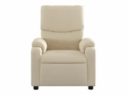 Sillón de relax | Sillón reclinable de masaje eléctrico tela color SHL6964 Crema